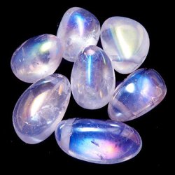 画像1: エンジェルオーラ（オパールオーラ）　タンブル（穴あき・中）