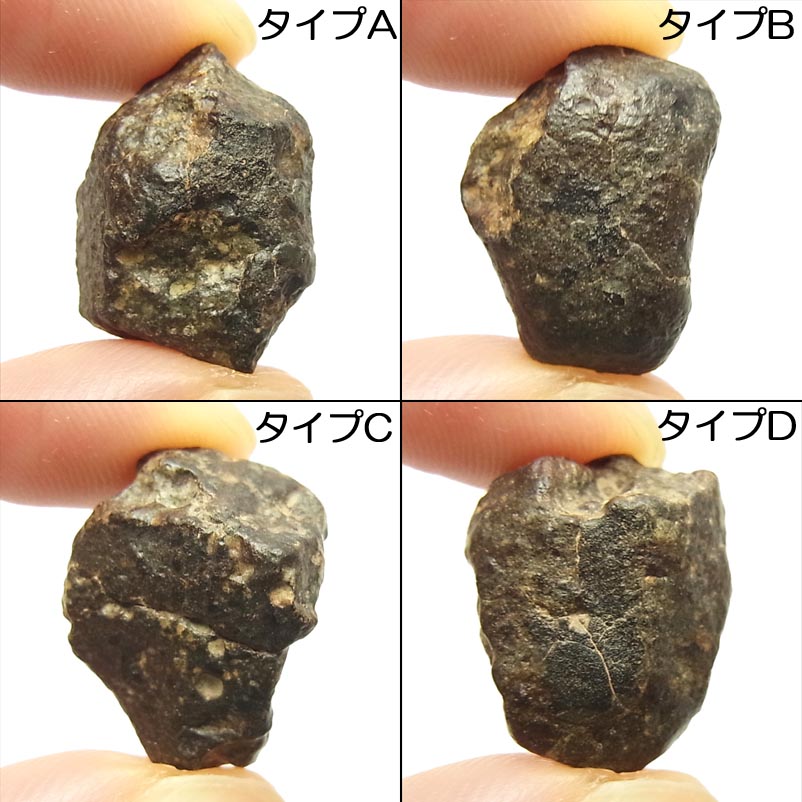 画像: サハラ隕石（コンドライト）　原石（中）