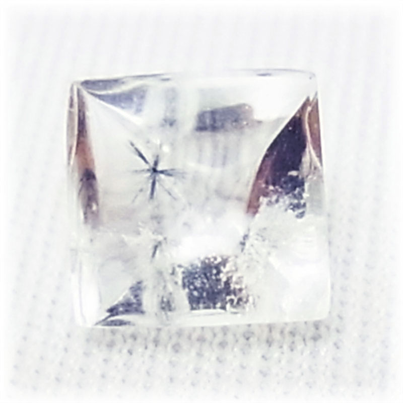 画像: 星入り水晶（ホランド鉱入り水晶）　スクエアカット（1.20ct）
