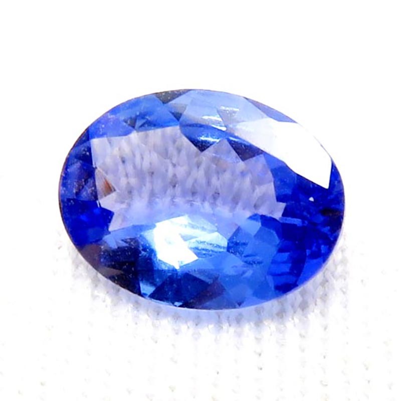 画像: タンザナイト オーバル カット ルース（0.95ct）