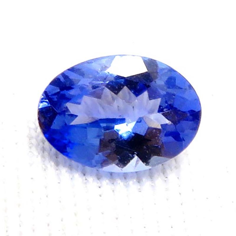 画像: タンザナイト オーバル カット ルース（0.8ct）