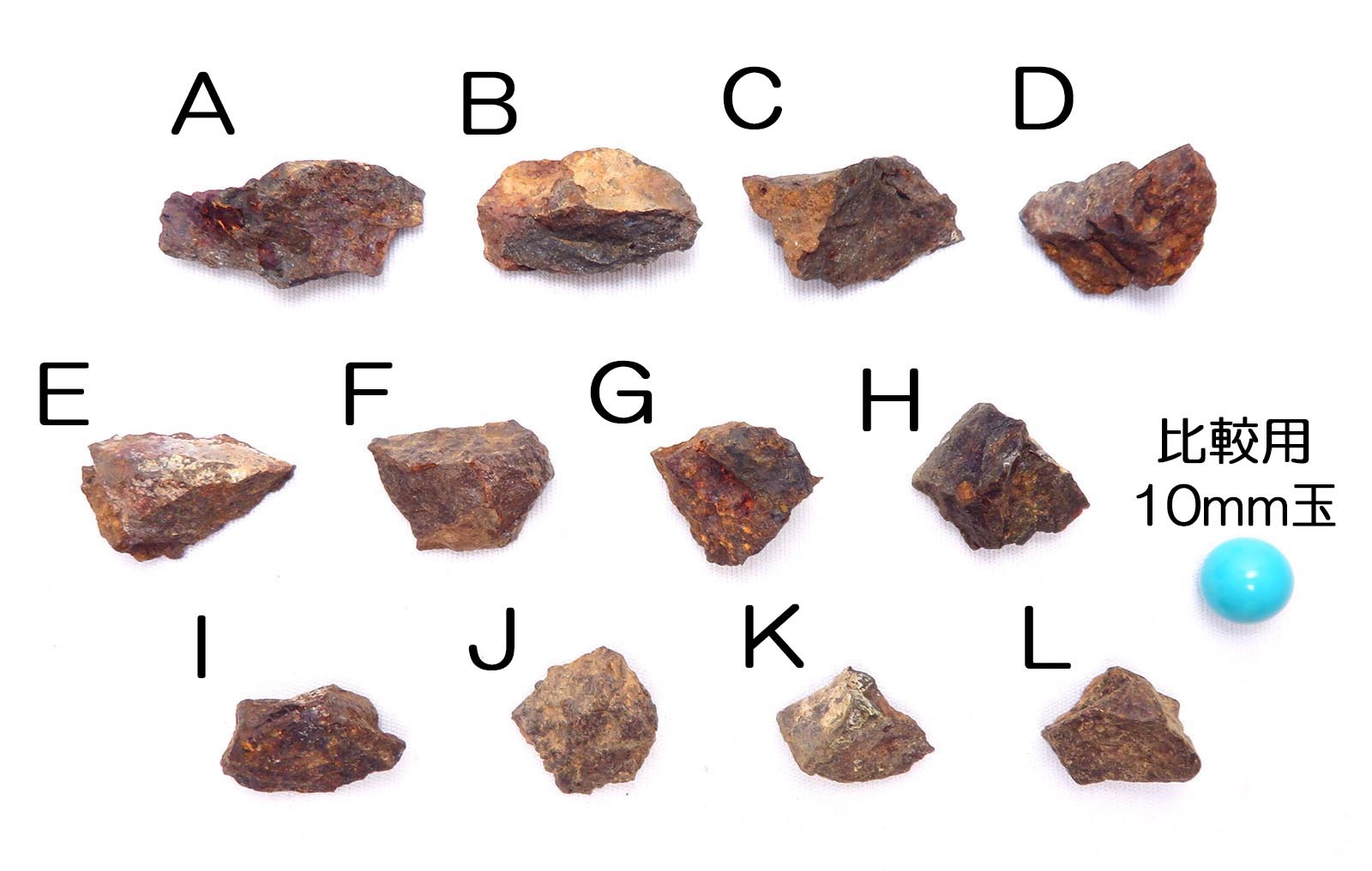 画像: サハラNWA869隕石（コンドライト） 原石（中）