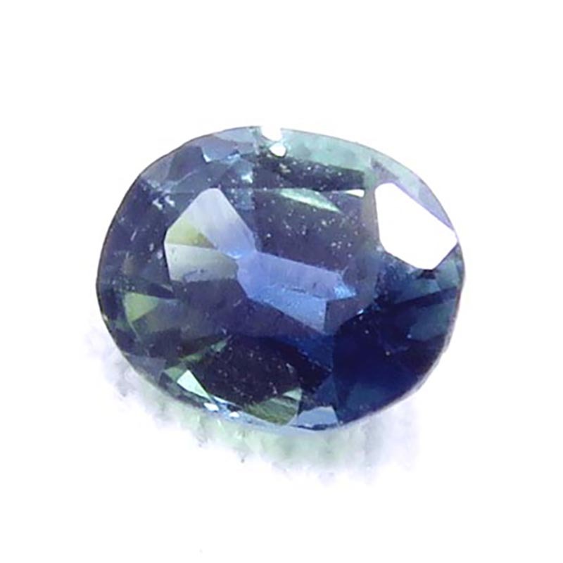 画像: バイカラーサファイア オーバル カット ルース（0.6ct）