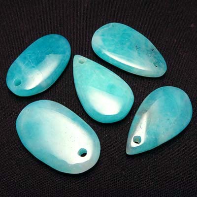 画像1: アズマー　ルース・ヒーリングストーン（穴あき・中）