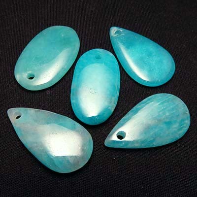 画像1: アズマー　ルース・ヒーリングストーン（穴あき・小）