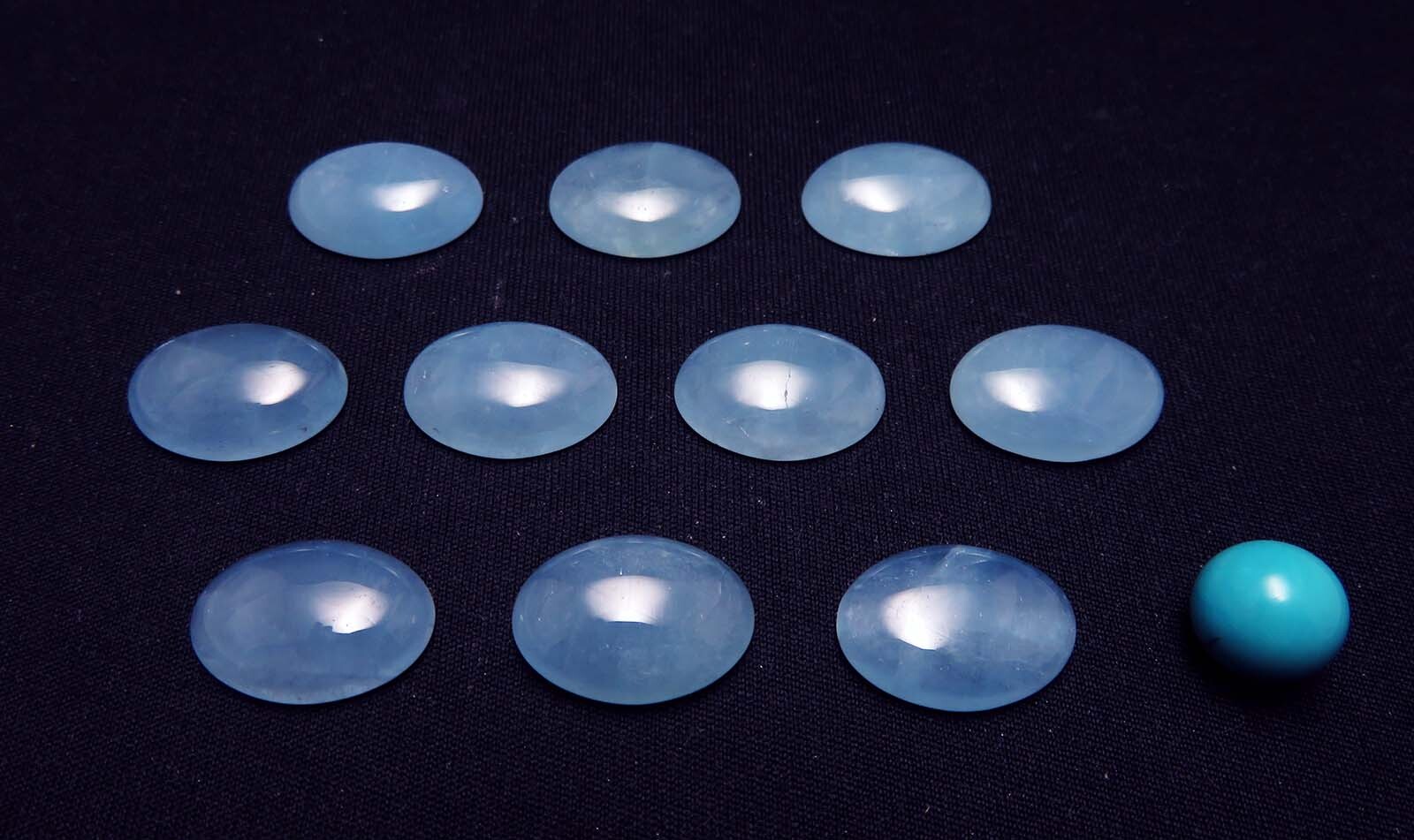 画像: ロイヤルシラー アクアマリン ヒーリングストーン(１８×１３ｍｍ）