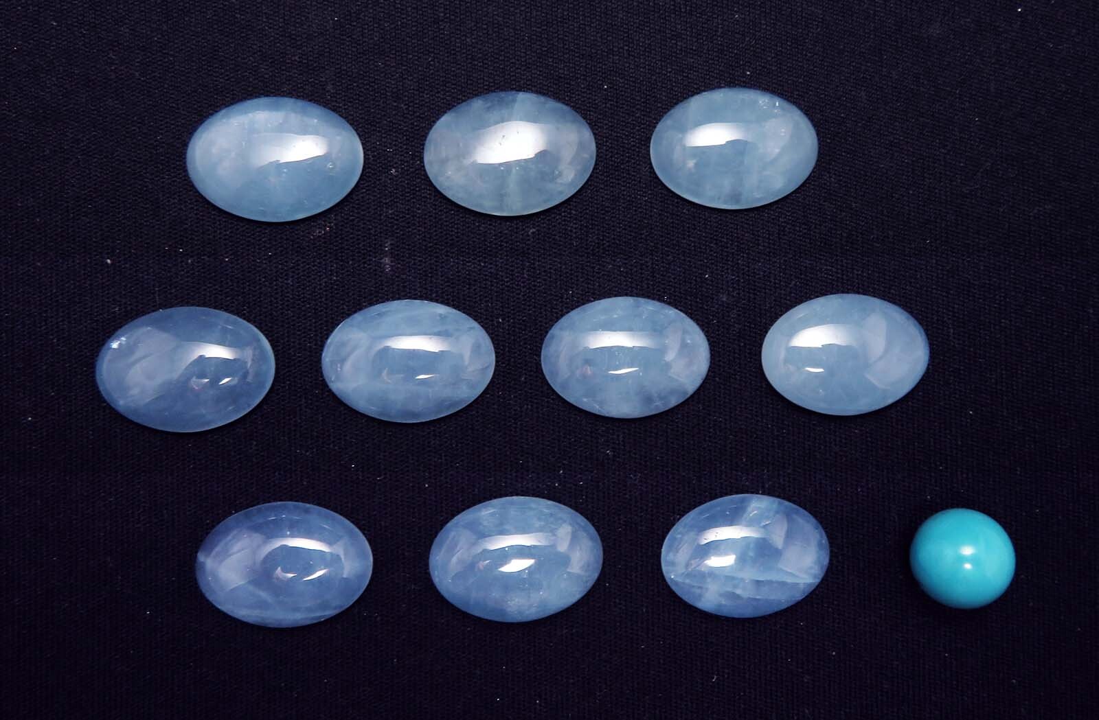 画像: ロイヤルシラー アクアマリン ヒーリングストーン(１８×１３ｍｍ）