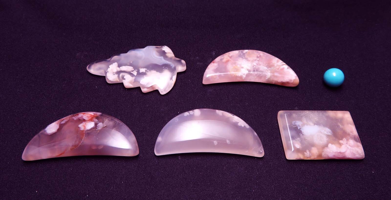 画像: チェリーブロッサムアゲート(ピンクモスアゲート) ルース・ヒーリングストーン(中)