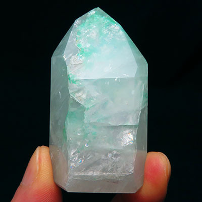 画像: マラカイト イン クォーツ　ポイント（大）